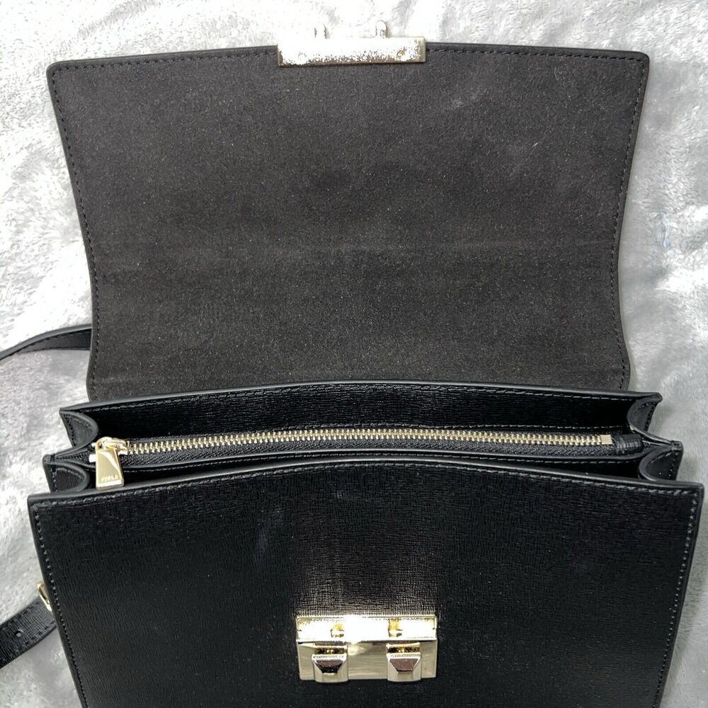 Furla Bella Top Handle S Nero Black Andromeda Genuine Leather BAUGLND 55 B3000 - Picture 8 of 16